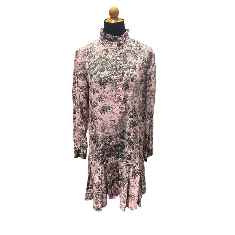 Tuckernuck Pressed Powder Toile Tate Dress Size Medium - Picture 4 of 10